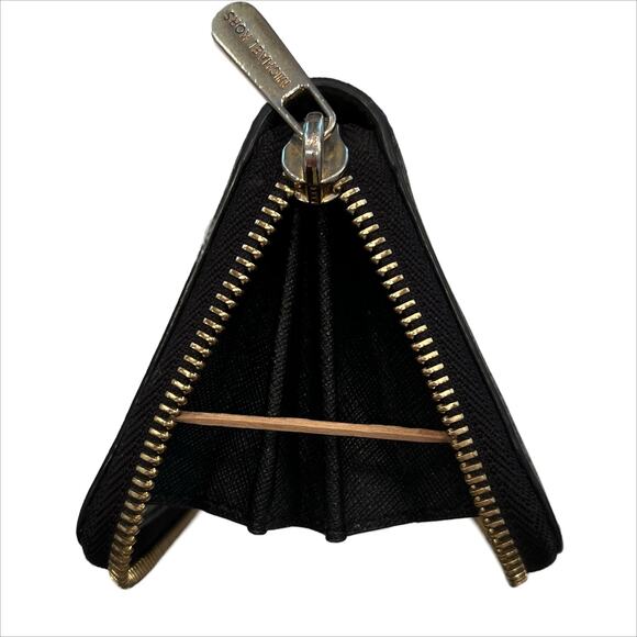 Michael Kors Multi Grain Wallet in Black and Gold Tone Hardware - Picture 5 of 9